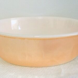 Vintage Anchor Hocking Fire King Peach Lustre Casserole 1.5 QT #467